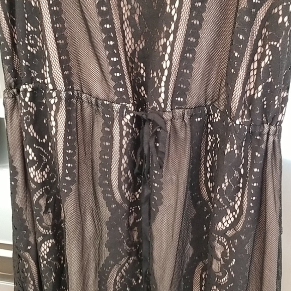 💕ADELYN RAE💕 Sleeveless Black Lace Maxi Dress Small S NWT - Picture 3 of 12